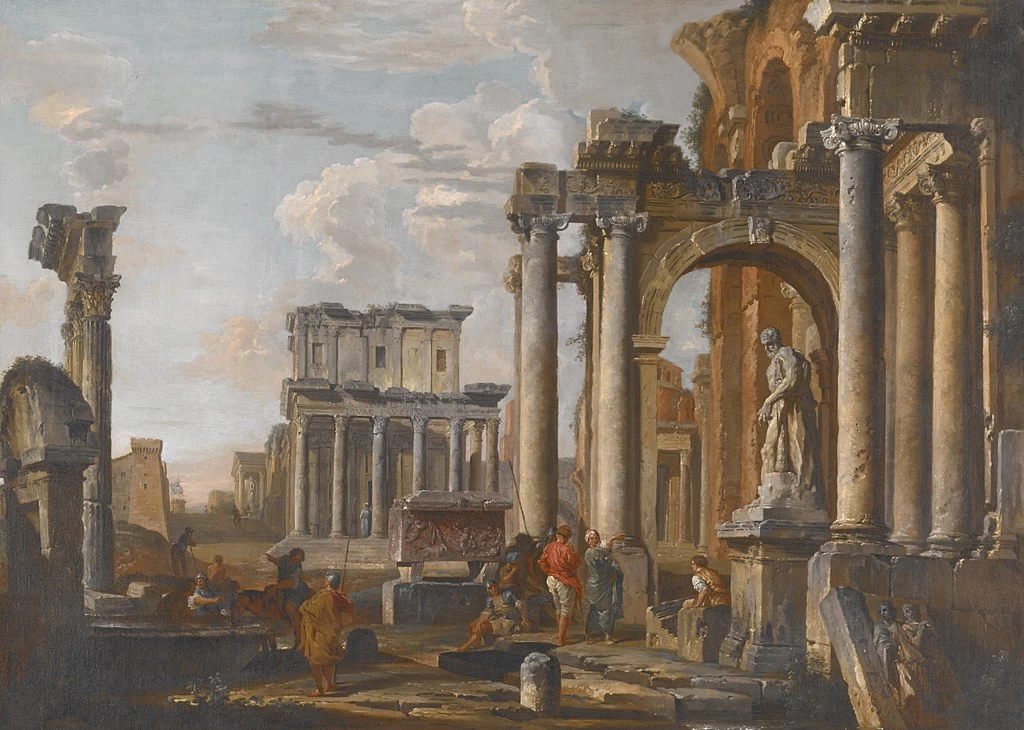 Rovine con il Tempio di Antonino e Faustina - Indianapolis Museum of Art